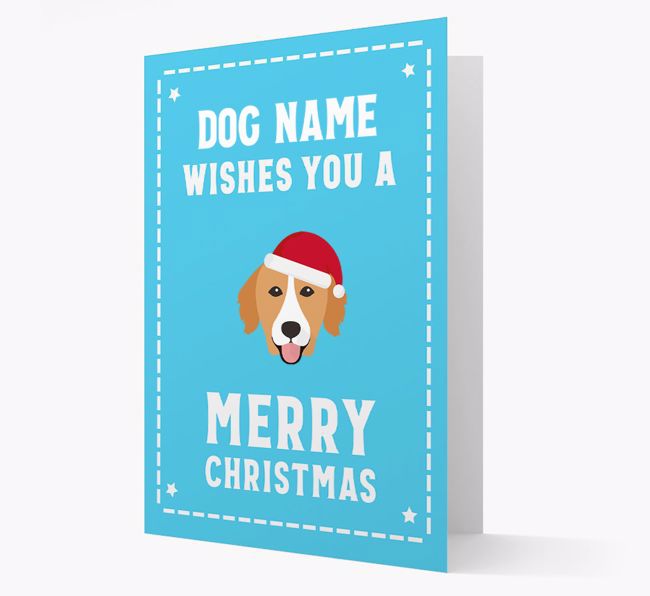 'Christmas Wishes' Card with your {breedFullName} Christmas Icon